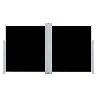 vidaXL Oboustranná zatahovací boční markýza 170 x 600 cm černá