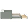 vidaXL Válenda s přistýlkou a zásuvkami světle šedá 80 x 200 cm samet