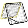 vidaXL Fotbalov&yacute; rebounder oboustrann&yacute; nastaviteln&yacute; žlut&yacute; a čern&yacute; ocel