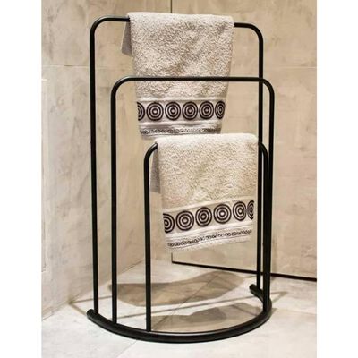Bathroom Solutions Stojan na ručníky 49,5 x 75 cm kov černý