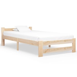 vidaXL R&aacute;m postele bez matrace z masivn&iacute;ho borovicov&eacute;ho dřeva 90x200cm