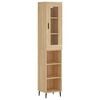 vidaXL Skř&iacute;ň highboard dub sonoma 34,5 x 34 x 180 cm kompozitn&iacute; dřevo