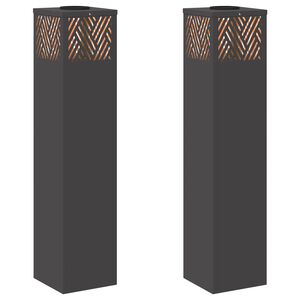 vidaXL Sol&aacute;rn&iacute; LED Cestovn&iacute; Světlo 2 ks Tepl&aacute; b&iacute;l&aacute; 18 x 18 x 80 cm