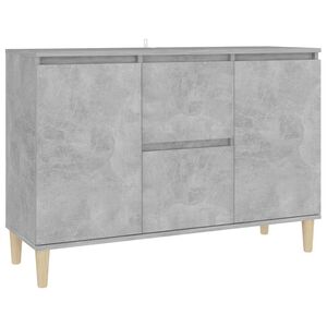 vidaXL Př&iacute;born&iacute;k betonově &scaron;ed&yacute; 101 x 35 x 70 cm kompozitn&iacute; dřevo