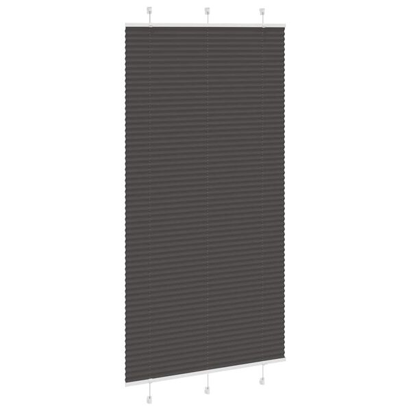 vidaXL Plisovan&aacute; roleta čern&aacute; 105x200 cm &Scaron;&iacute;řka l&aacute;tky 104,4cm Polyester
