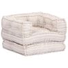 vidaXL 1m&iacute;stn&yacute; modul&aacute;rn&iacute; pouf b&eacute;žov&yacute; textil