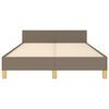 vidaXL R&aacute;m postele bez matrac&iacute; taupe 120x190 cm textil