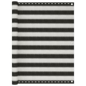 vidaXL Balk&oacute;nov&aacute; z&aacute;stěna HDPE 120 x 500 cm antracitovo-b&iacute;l&aacute;