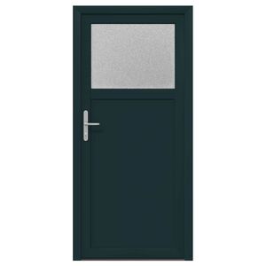 vidaXL Bočn&iacute; vstupn&iacute; dveře 98 x 198 cm PVC Antracitov&aacute;