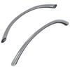 vidaXL Rukojeť 2 ks Stř&iacute;brn&aacute; 107 x 3.6 x 23 mm Nerezov&aacute; ocel