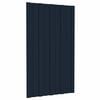 vidaXL Stře&scaron;n&iacute; panel 36 ks Antracitov&aacute; 80 x 45 cm Pozinkovan&aacute; ocel