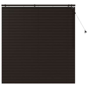 vidaXL Venet &scaron;koln&iacute; žaluzie Tmavě hněd&aacute; 150 x 160 cm 35 mm