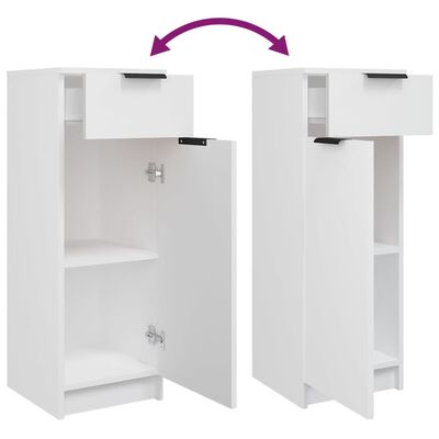 vidaXL Koupelnová skříňka bílá 32 x 34 x 90 cm kompozitní dřevo