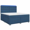 vidaXL Postel boxspring s matrac&iacute; s čelo Modr&aacute; 180 x 200 cm Textil