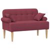 vidaXL Pohovka s knofl&iacute;kov&yacute;m pro&scaron;&iacute;v&aacute;n&iacute;m V&iacute;no Červen&eacute; 120 x 65 x 79 cm