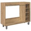 vidaXL Golfov&aacute; skř&iacute;ň s kolem Artisanov&yacute; dub 120 x 45 x 98 cm