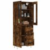 vidaXL Skř&iacute;ň highboard kouřov&yacute; dub 69,5 x 34 x 180 cm kompozitn&iacute; dřevo