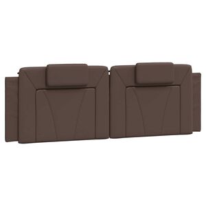 vidaXL Pol&scaron;t&aacute;ř na čelo postele Viana hněd&yacute; 160 cm uměl&aacute; kůže