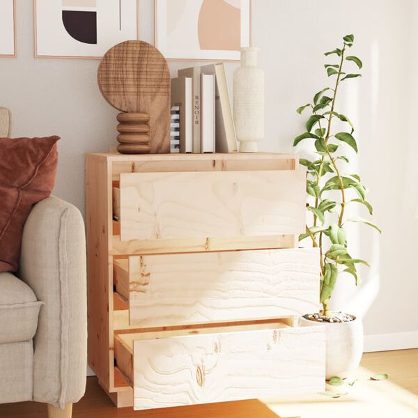 vidaXL Příborník 60 x 34 x 75 cm masivní borové dřevo