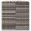 vidaXL Zahradní úložný box PE ratan 291 x 100,5 x 104 cm šedý