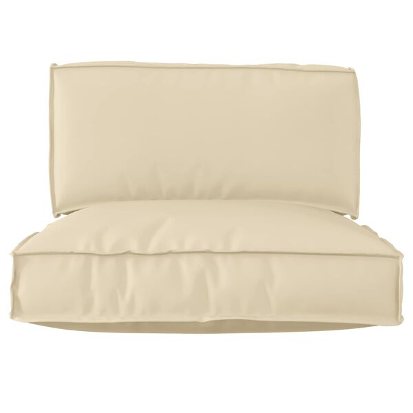 vidaXL Sada pol&scaron;t&aacute;řů na paletu 2 pcs Kr&eacute;mov&aacute; Oxford l&aacute;tka