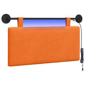 vidaXL Z&aacute;věsn&eacute; čelo postele Oranžov&aacute; Žebrovan&aacute; l&aacute;tka