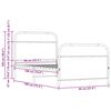 vidaXL R&aacute;m postele bez matrace 90x190 cm dub sonoma kompozitn&iacute; dřevo