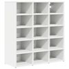 vidaXL Skř&iacute;ň na obuv 77,5 x 30 x 83,5 cm Kompozitn&iacute; dřevo B&iacute;l&aacute;