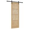 vidaXL Posuvn&eacute; dveře Př&iacute;rodn&iacute; 73,5 x 211 cm Masivn&iacute; borovicov&eacute; dřevo