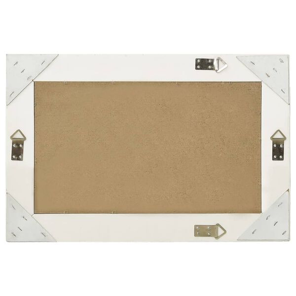 vidaXL Nástěnné zrcadlo barokní styl 60 x 40 cm bílé