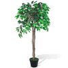 vidaXL Uměl&yacute; f&iacute;kus (f&iacute;kovn&iacute;k) v květin&aacute;či 110 cm
