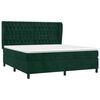 vidaXL Box spring postel s matrac&iacute; tmavě zelen&aacute; 180x200 cm samet