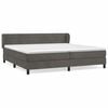 vidaXL Box spring postel s matrac&iacute; tmavě &scaron;ed&aacute; 200x200 cm samet