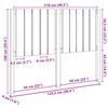 vidaXL Čelo postele &scaron;ed&eacute; 125,5 x 4 x 100 cm masivn&iacute; borovice