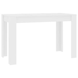 vidaXL J&iacute;deln&iacute; stůl b&iacute;l&yacute; 120 x 60 x 76 cm kompozitn&iacute; dřevo