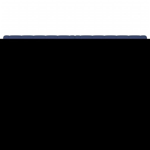 vidaXL Čela postele modr&aacute; 160x7x78/88 cm l&aacute;tka