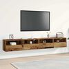 vidaXL TV wall cabinet N&aacute;stěnn&yacute; 2 pcs Star&eacute; dřevo 100 x 30 x 30 cm