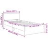 vidaXL R&aacute;m postele s čelo Star&eacute; dřevo 100 x 200 cm kompozitn&iacute; dřevo