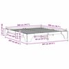 vidaXL R&aacute;m postele Př&iacute;rodn&iacute; 200 x 200 cm Masivn&iacute; borov&eacute; dřevo