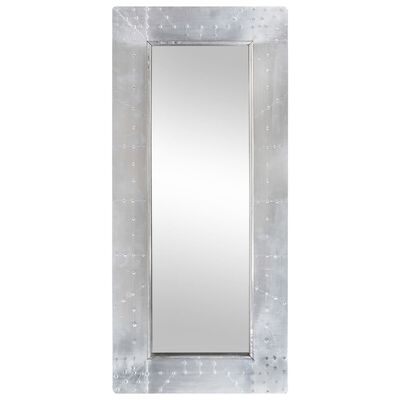 vidaXL Zrcadlo s kovovým rámem 110 x 50 cm kov