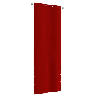 vidaXL Balkonová zástěna červená 80 x 240 cm oxfordská látka