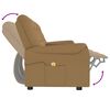 vidaXL 4místné masážní polohovací křeslo s držákem nápojů taupe