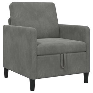 vidaXL Sofa s &uacute;ložn&yacute;m prostorem Tmavě &scaron;ed&aacute; 72 x 78 x 87 cm Polyester