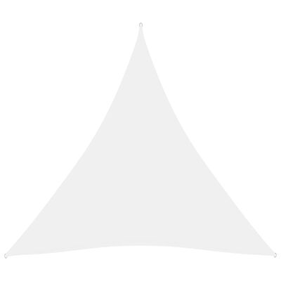 vidaXL Stínící plachta oxfordská látka trojúhelník 3,6x3,6x3,6 m bílá