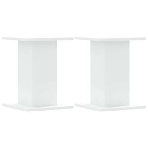vidaXL Stojany na reproduktory 2 ks b&iacute;l&eacute; 30x30x40 cm kompozitn&iacute; dřevo