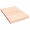 vidaXL Koupelnov&aacute; deska 40x60x(2-4) cm neo&scaron;etřen&eacute; masivn&iacute; dřevo