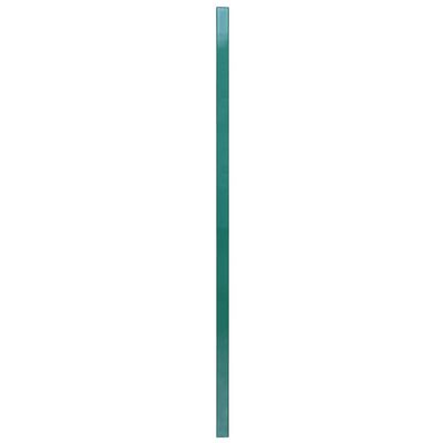 vidaXL Plotový dílec se sloupky železo práškový lak 6 x 1,6 m zelený