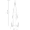 vidaXL V&aacute;nočn&iacute; stromek kužel 330 tepl&yacute;ch b&iacute;l&yacute;ch LED diod 100 x 300 cm