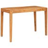 vidaXL J&iacute;deln&iacute; stůl 110 x 55 x 76 cm Masivn&iacute; ak&aacute;tov&eacute; dřevo Hněd&aacute;