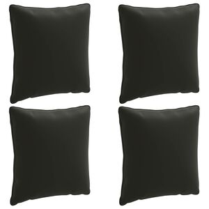 vidaXL 4-d&iacute;ln&eacute; z&aacute;dov&eacute; polstrov&aacute;n&iacute; PUTTEN 4 pcs 100% polyester Čern&aacute;